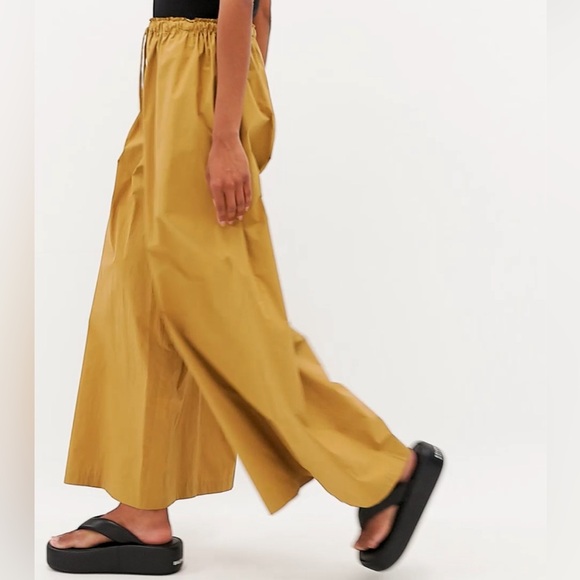 RAEY WIDE LEG COTTON POPLIN MEGA TROUSERS WITH DRAWSTRING - Picture 5 of 5